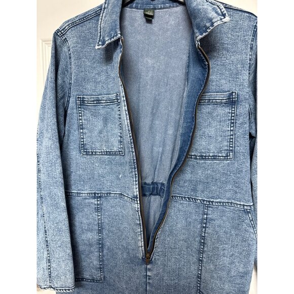 Women's Long Sleeve Denim Jumpsuit - Wild Fable Blue XXL - Picture 4 of 7